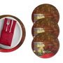 Hermia 4270 Mantel 37cm Diámetro, Pack 4 Piezas, 80% Poliéster / 20% Algodón, Lavable